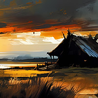 A series of graphics: Lost Places.