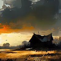 A series of graphics: Lost Places.